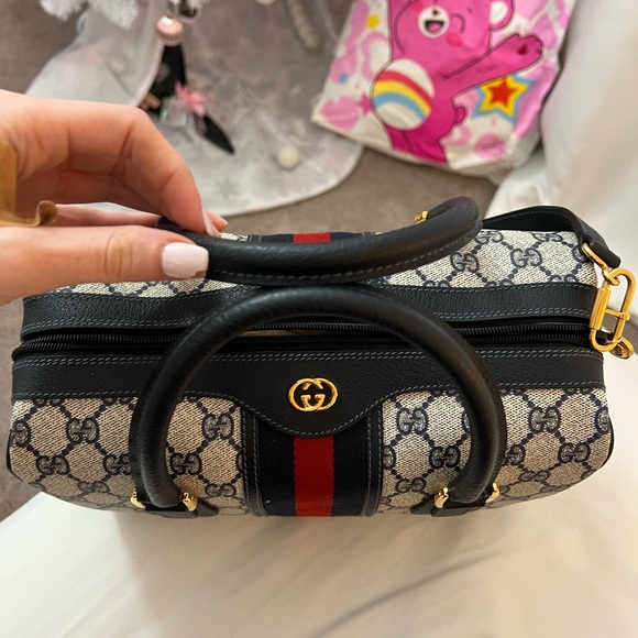 Vintage AUTHENTIC Gucci Ophidia GG Canvas Crossbody Satchel - Picture 5 of 9